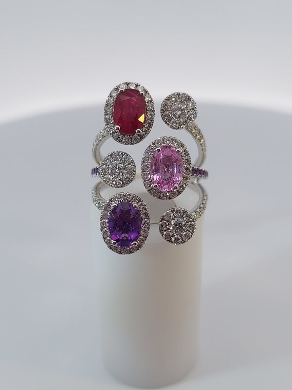 Gemstones & Diamonds Fashion Ring