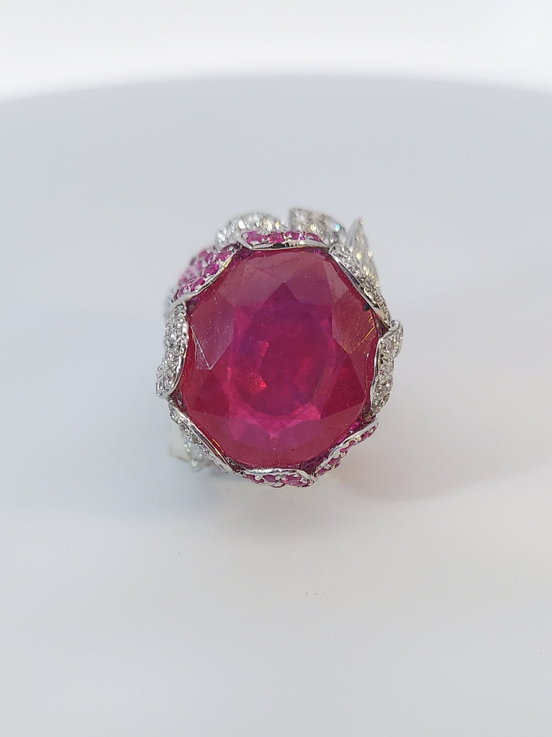 Ruby & Diamonds Fashion Ring