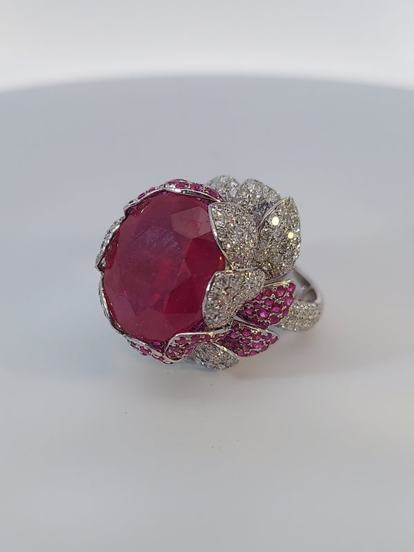 Ruby & Diamonds Fashion Ring