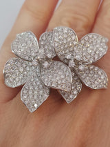 Diamond Flower Ring