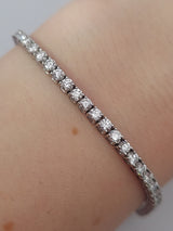 4.06 Carat Diamond Tennis Bracelet In A 4 Prong Setting