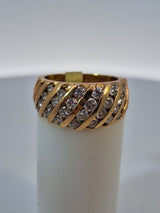 Multi Row Diamond Band