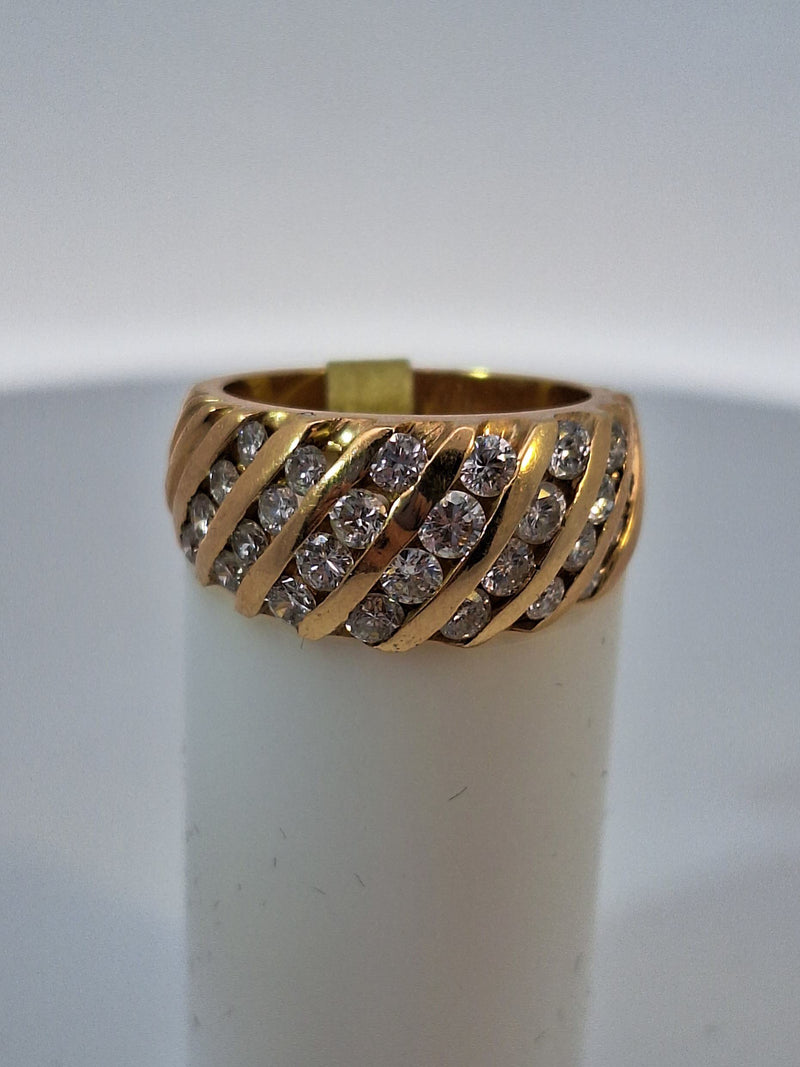 Multi Row Diamond Band