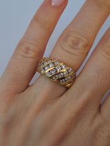 Multi Row Diamond Band