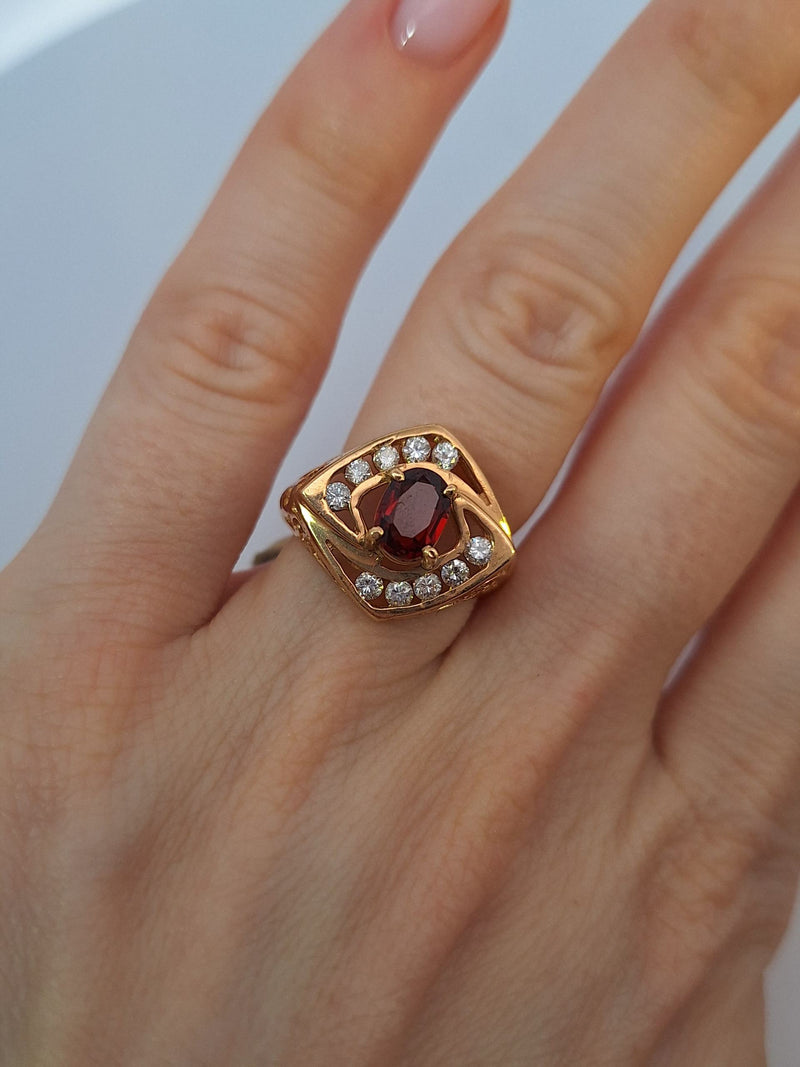 Ruby & Diamonds Fashion Ring