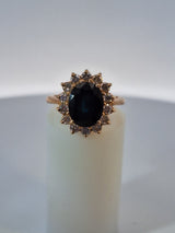 Diana Vintage Sapphire & Diamond Ring