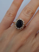 Diana Vintage Sapphire & Diamond Ring