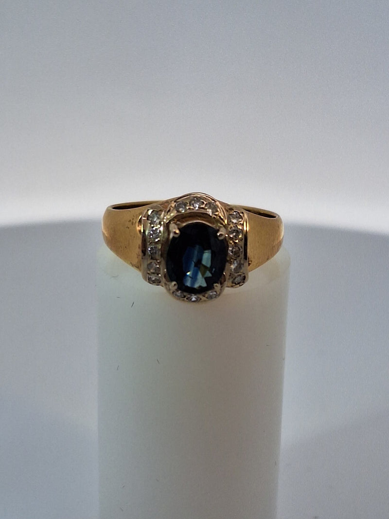 Sapphire & Diamond Vintage Ring