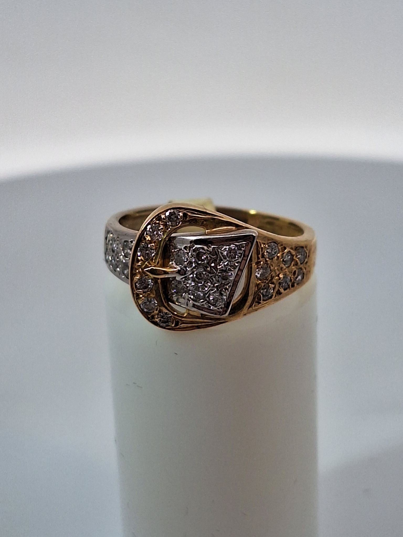Diamond Buckle Ring