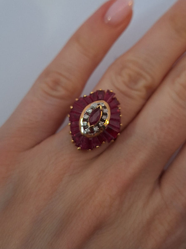 Ruby & Diamond Vintage Ring