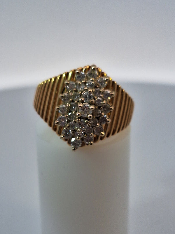 Multistone Diamond Ring