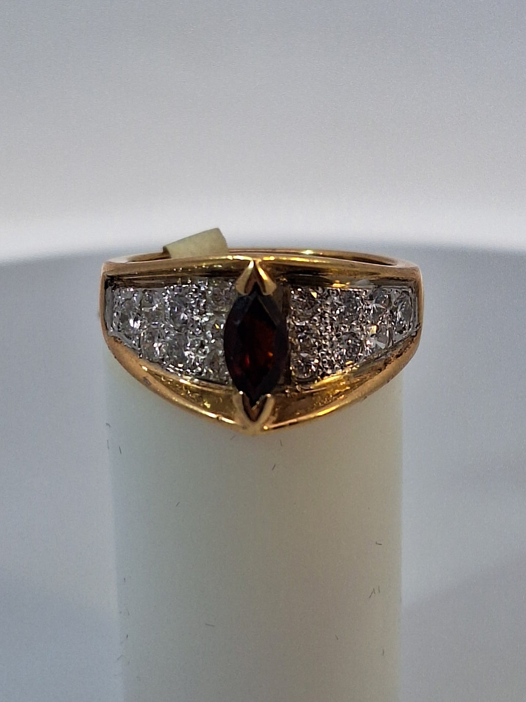 Red Ruby & Diamond Vintage Fashion Ring