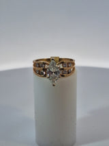 Marquise Cut Diamond Vintage Engagement Ring