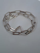 White Gold & Diamond Link Necklace