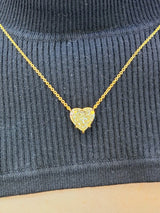 5.75 Carat Fancy Yellow Diamond Heart Pendant