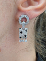 Cartier 'Pelage Panthère' Diamond and Onyx Earrings