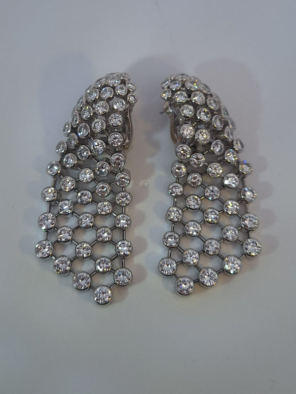 Cartier Diamond Chandelier Earrings