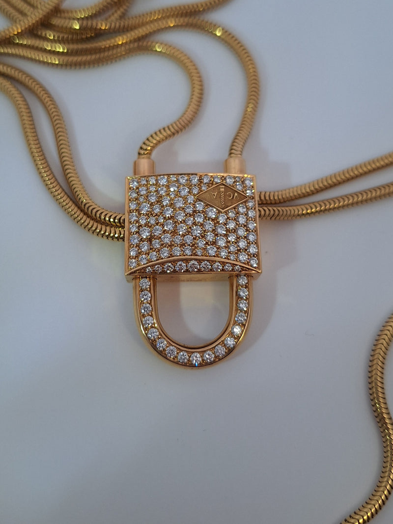 Van Cleef Cadenas Diamond Long Necklace