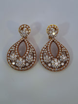 Van Cleef Snowflake Diamond Drop Earrings