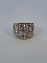 Van Cleef Diamond Flower Band Ring