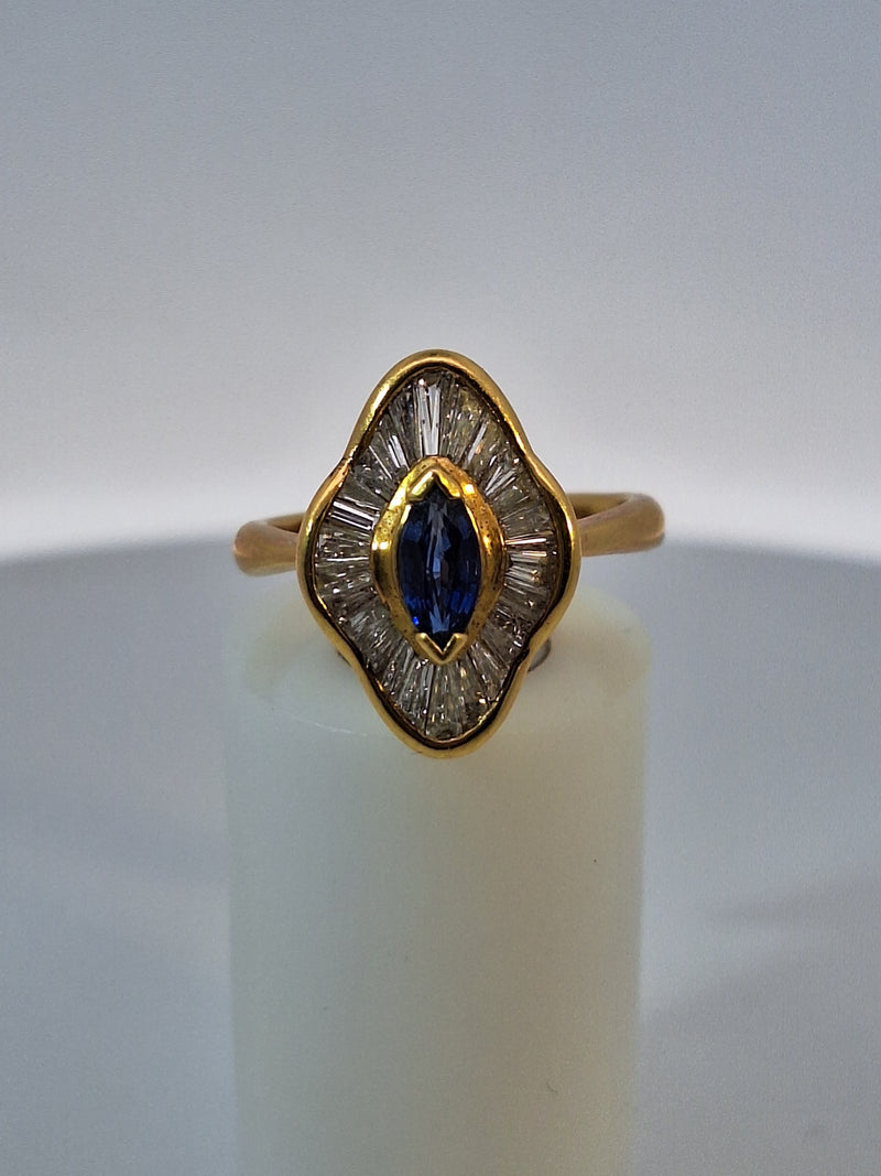 Tiffany Vintage Sapphire & Diamond Ring