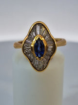 Tiffany Vintage Sapphire & Diamond Ring