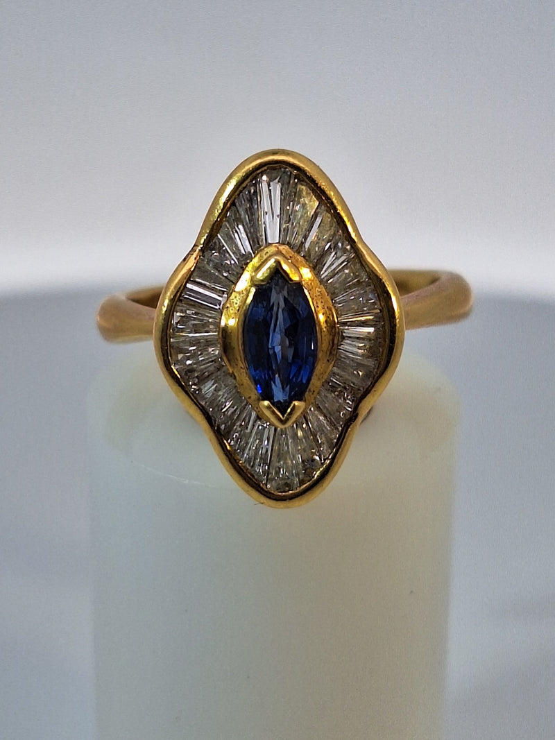 Tiffany Vintage Sapphire & Diamond Ring