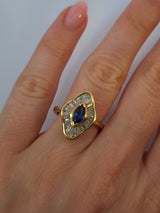 Tiffany Vintage Sapphire & Diamond Ring