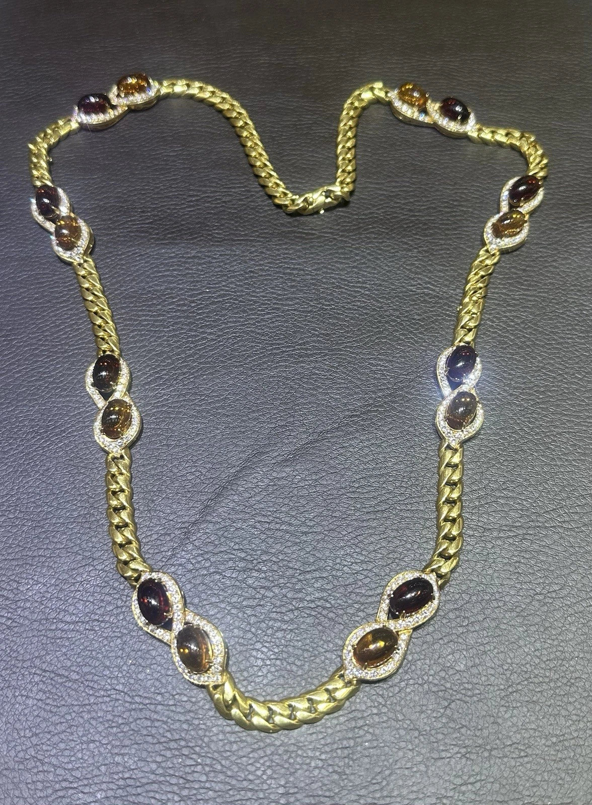 Bvlgari Citrine And Tourmaline Diamond Necklace