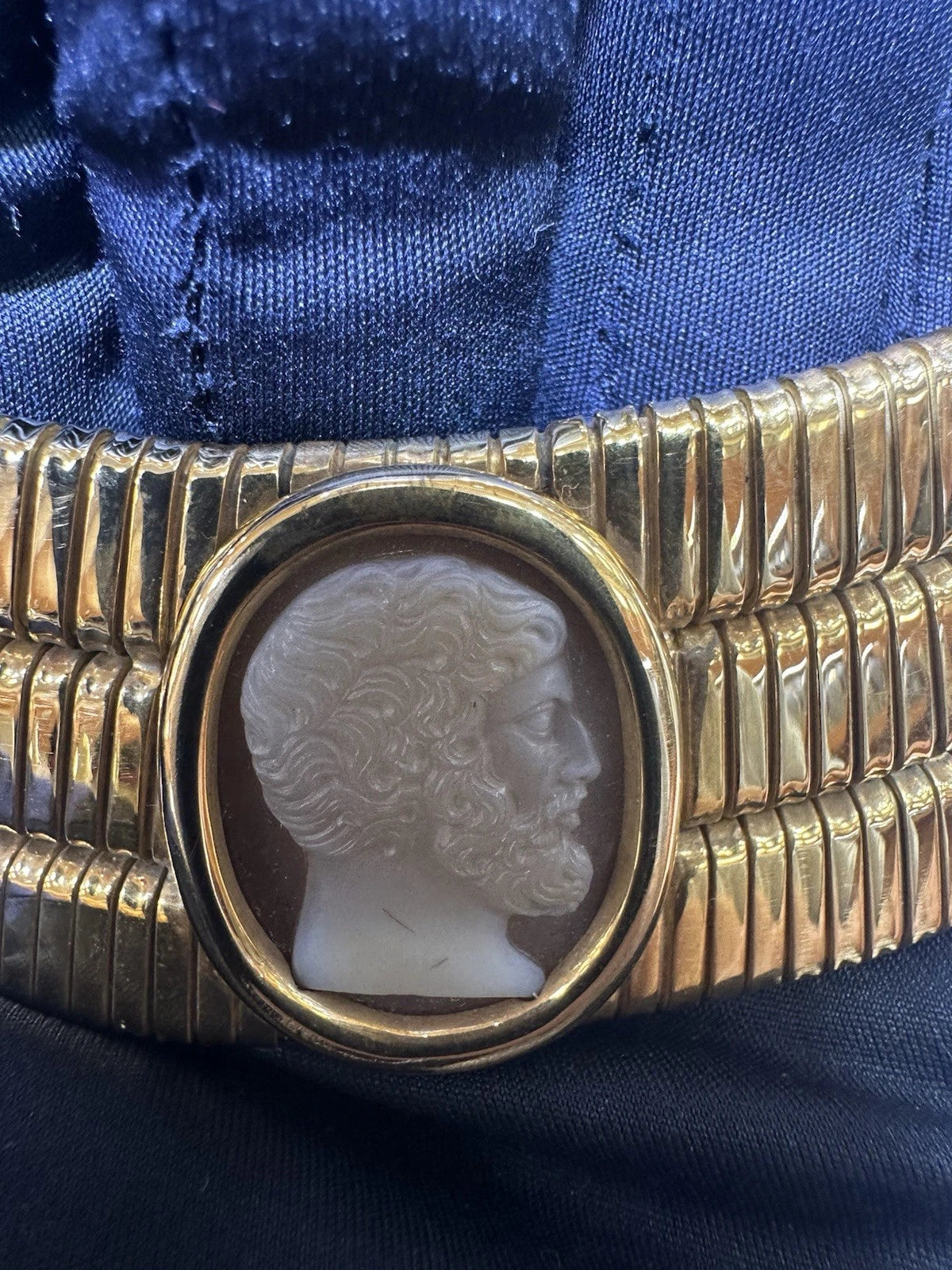 Bulgari Tubogas Marcus Aurelius cameo choker necklace alternate view