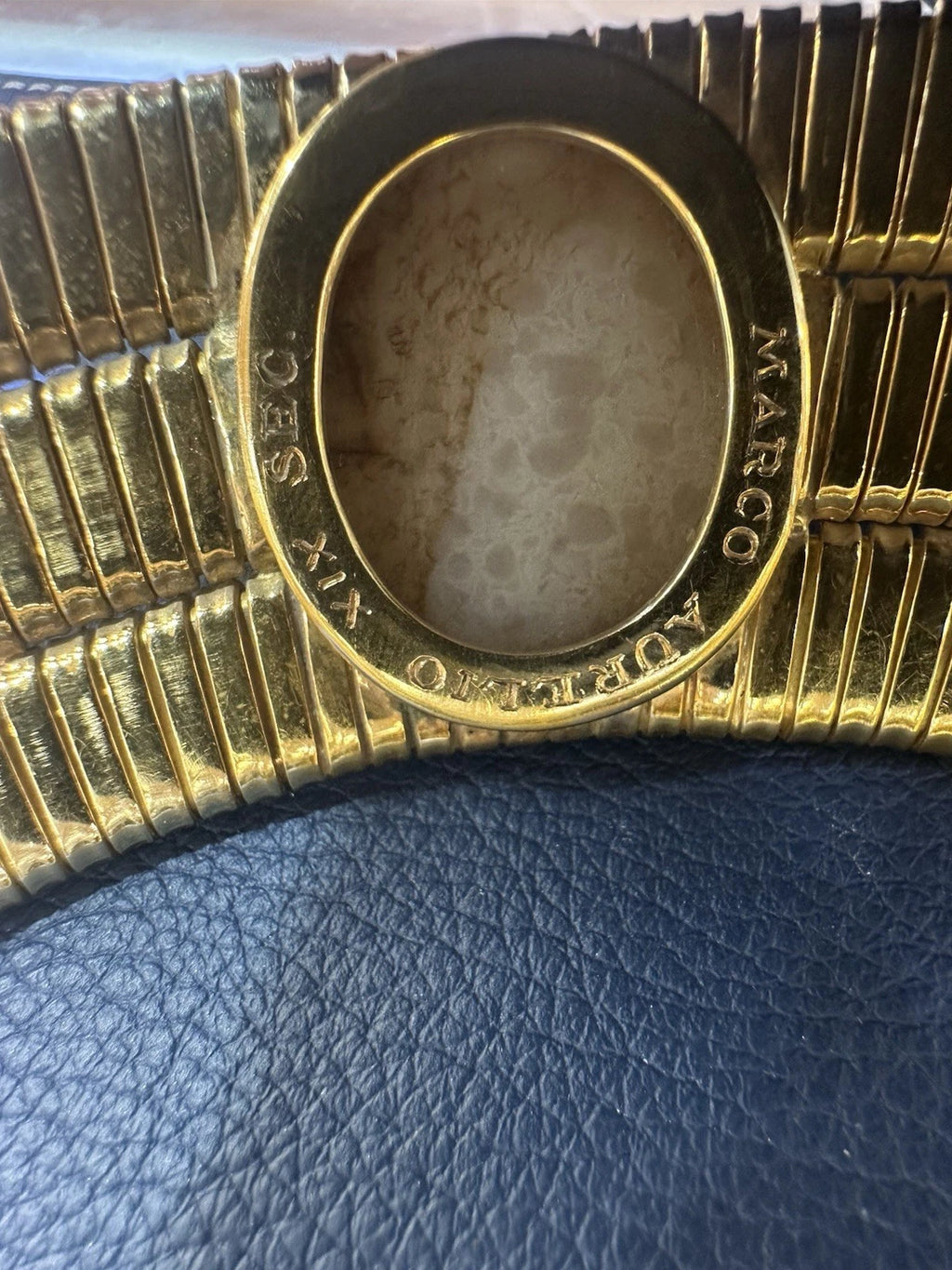 Bulgari Tubogas Marcus Aurelius cameo choker necklace detail view