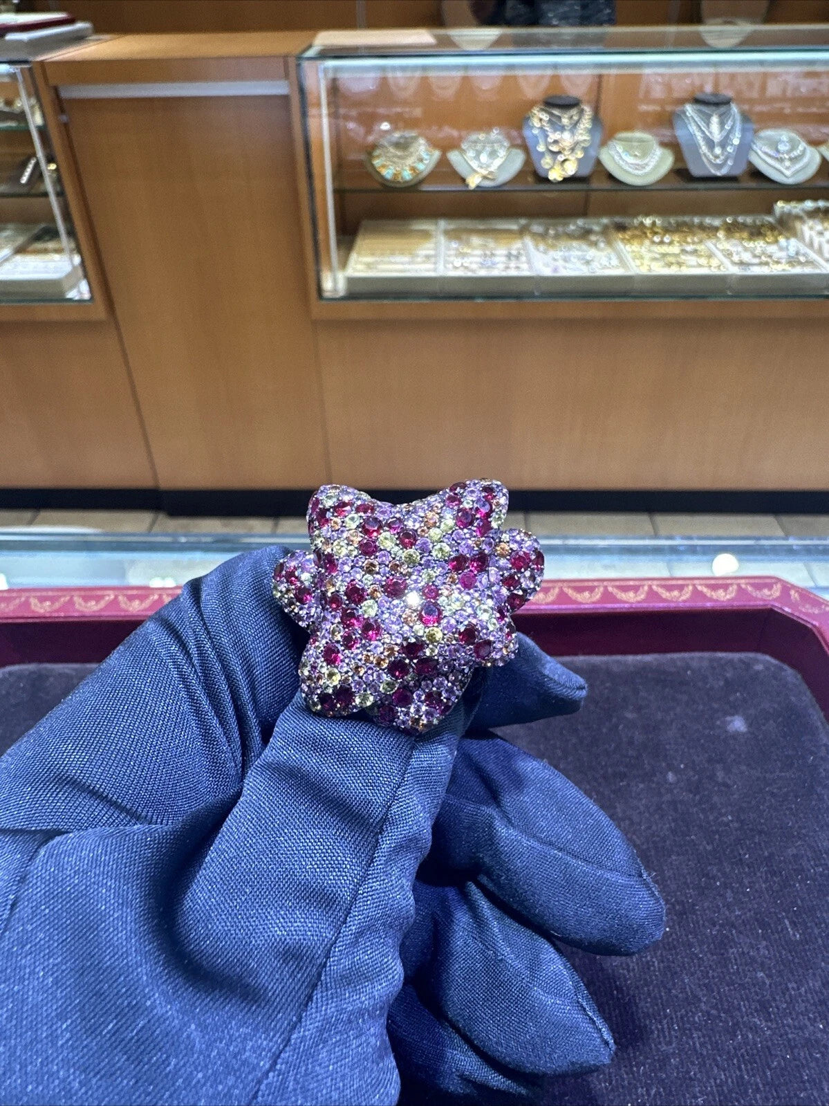 De Grisogono sapphire ring in 18k rose gold