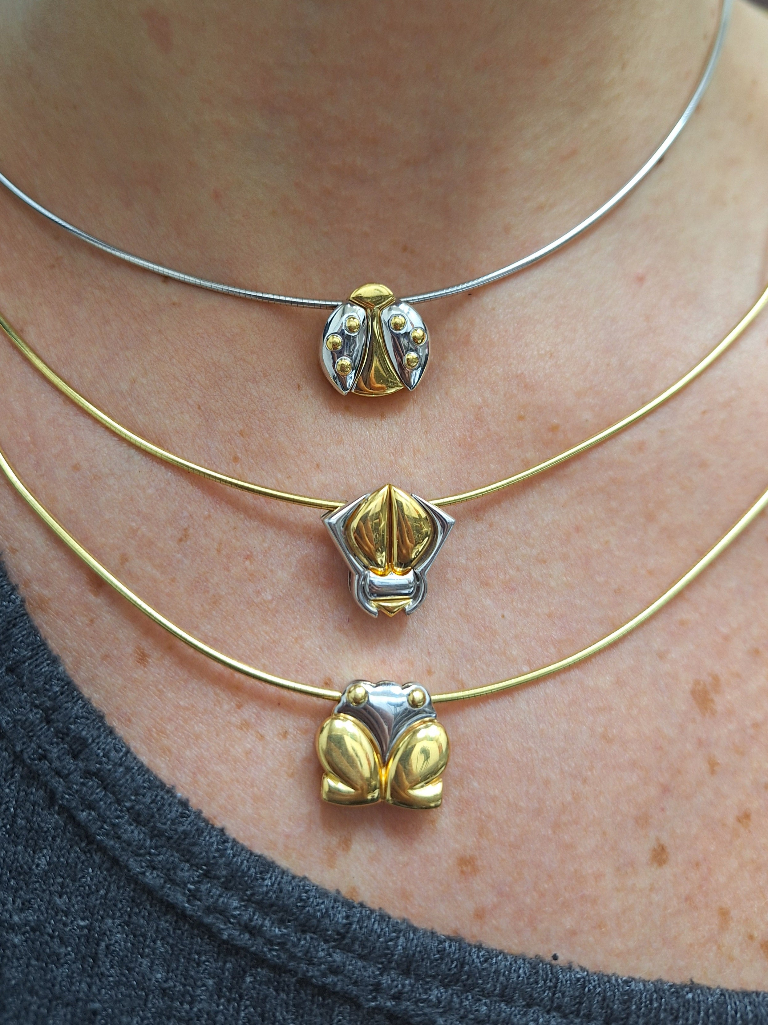Marina B Beetle Pendant Necklace