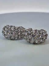 12 Carat Cartier Platinum Diamond Earrings