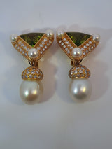 Bvlgari Multistone Drop Earrings