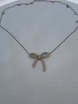 Tiffany Diamond Bow Pendant