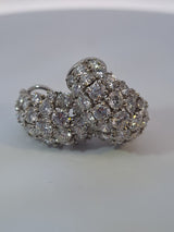 12 Carat Cartier Platinum Diamond Earrings