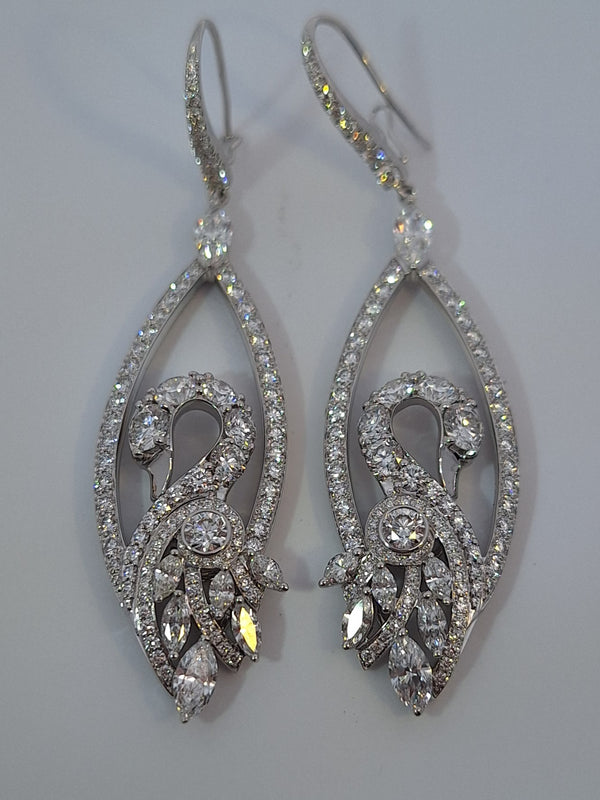 Graff Diamond Swan Necklace & Earrings