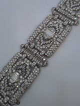 Platinum Diamond Art Deco Bracelet