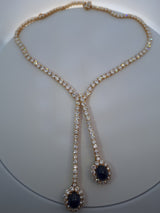 Harry Winston Sapphire & Diamond Necklace