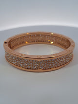 Bvlgari B.Zero 1 18Kt Rose Gold Diamond Bracelet