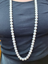 Graff Pearl Long Necklace with diamond clasp