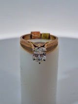 Oval Cut Vintage Diamond Solitaire Ring