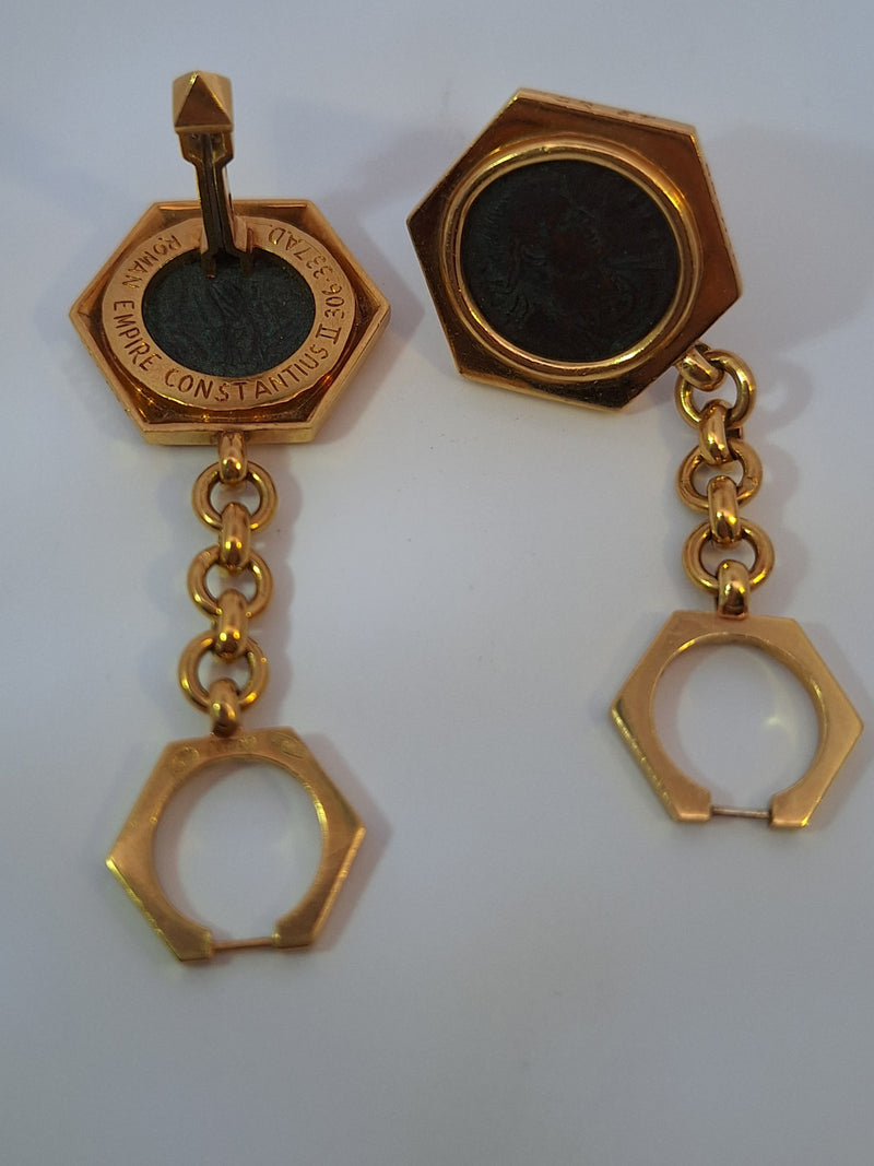 18Kt Yellow Gold Bvlgari Cufflinks