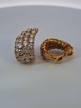 10 Carat Cartier Yellow Gold Diamond Earrings