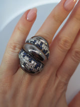 Crivelli Blue Sapphire & Diamond Ring