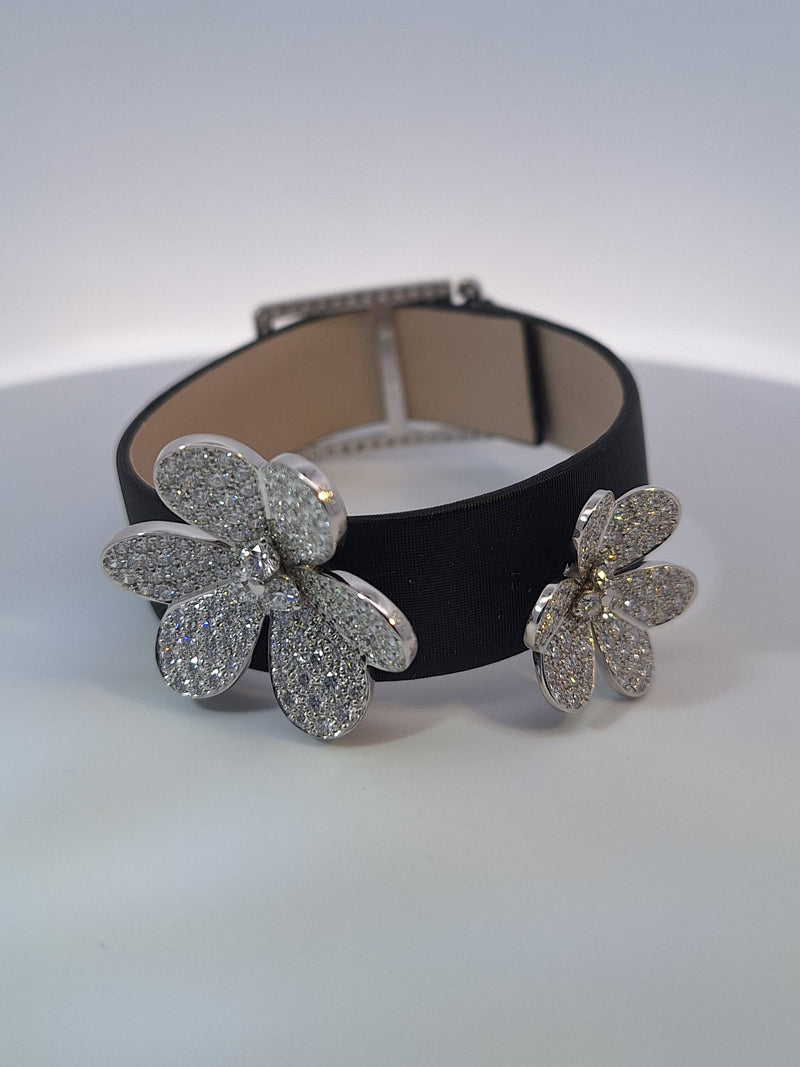 Van Cleef & Arpels Frivole Diamond Choker Necklace and Bracelet Set