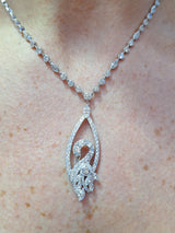 Graff Diamond Swan Necklace & Earrings