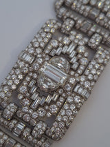 Platinum Diamond Art Deco Bracelet