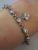 5 Carat Graff Heart Charm Diamond Bracelet